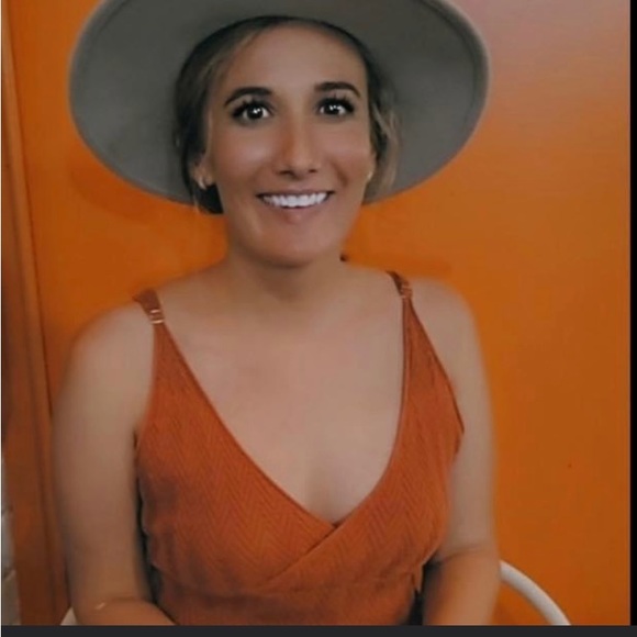 Free People ~ orange tank - Picture 5 of 5